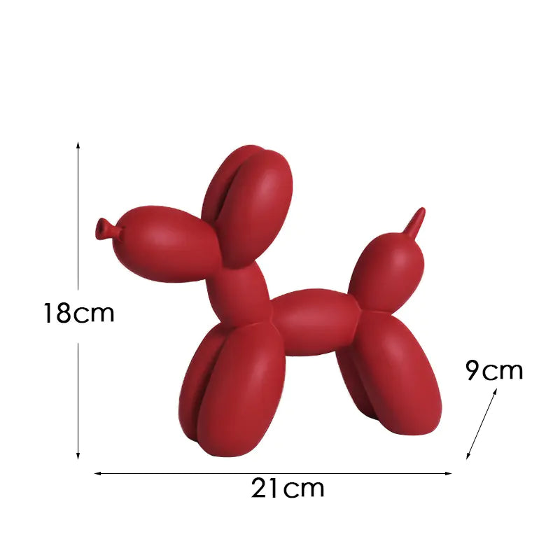 Creative European Water Transfer Colorful Balloon Dog Decor