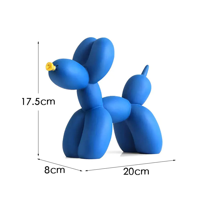 Creative European Water Transfer Colorful Balloon Dog Decor