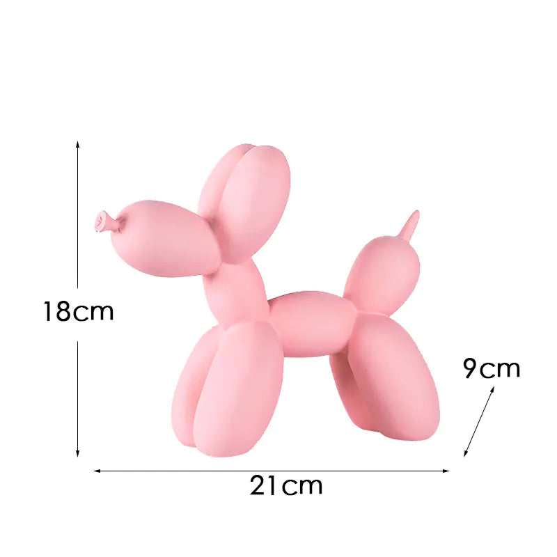 Creative European Water Transfer Colorful Balloon Dog Decor