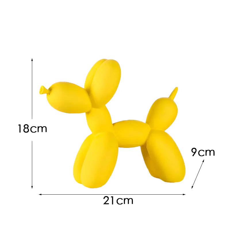 Creative European Water Transfer Colorful Balloon Dog Decor
