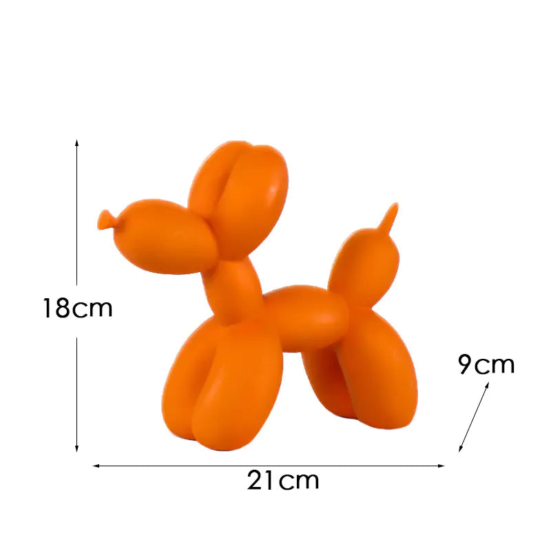 Creative European Water Transfer Colorful Balloon Dog Decor
