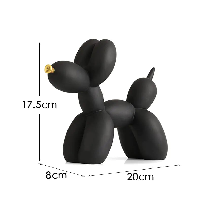 Creative European Water Transfer Colorful Balloon Dog Decor