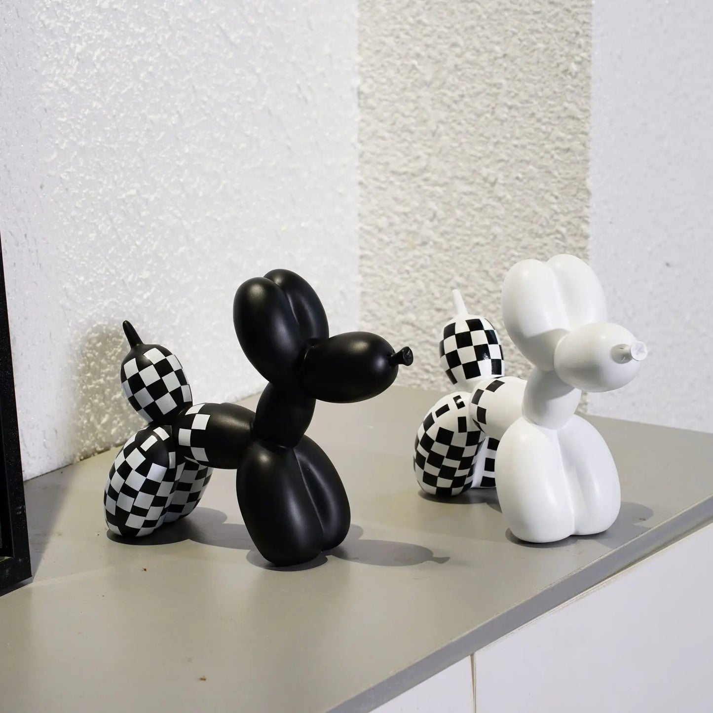 Creative European Water Transfer Colorful Balloon Dog Decor