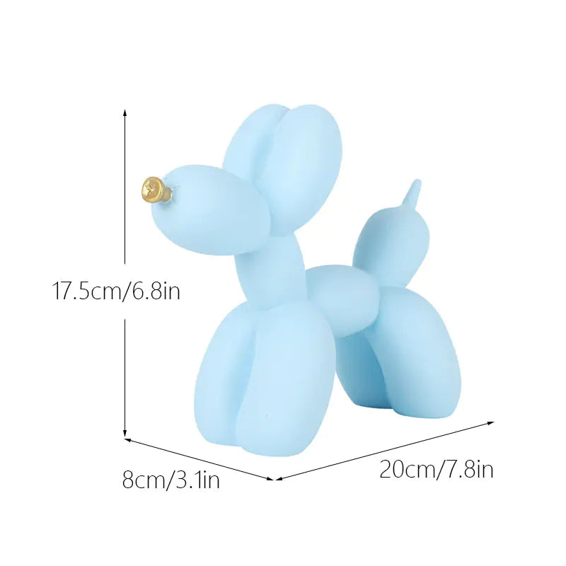Creative European Water Transfer Colorful Balloon Dog Decor