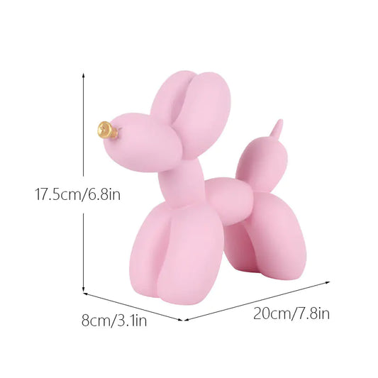 Creative European Water Transfer Colorful Balloon Dog Decor