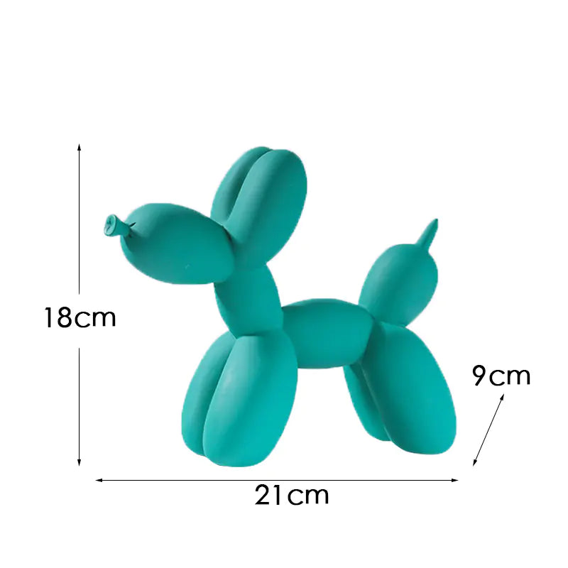 Creative European Water Transfer Colorful Balloon Dog Decor