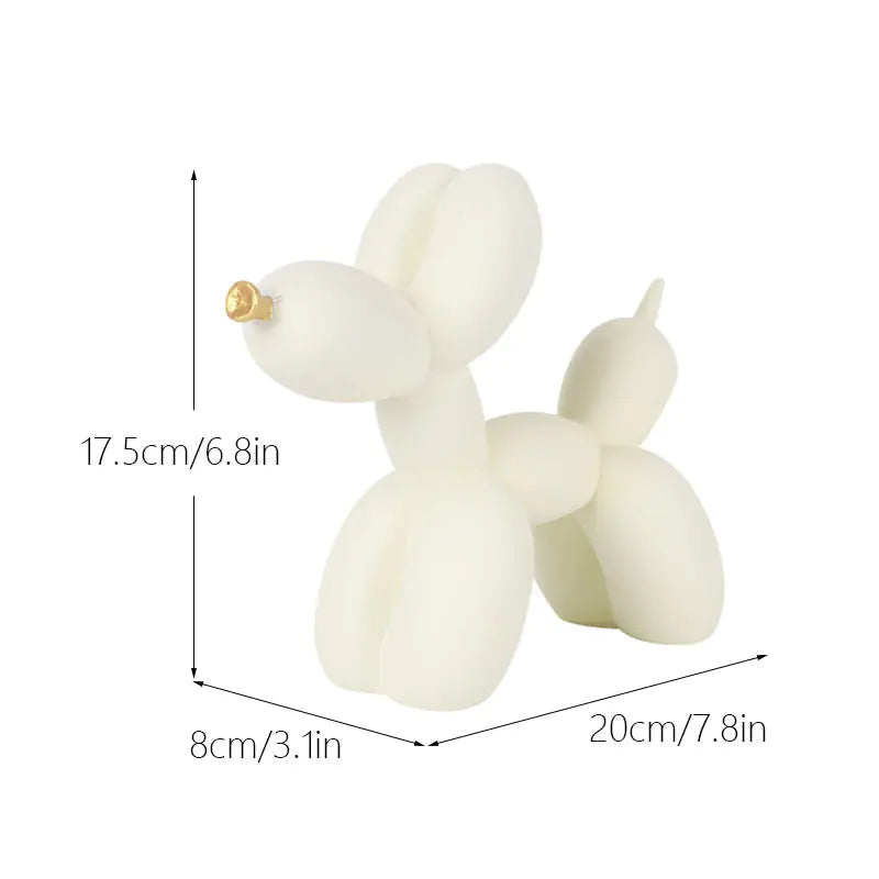 Creative European Water Transfer Colorful Balloon Dog Decor
